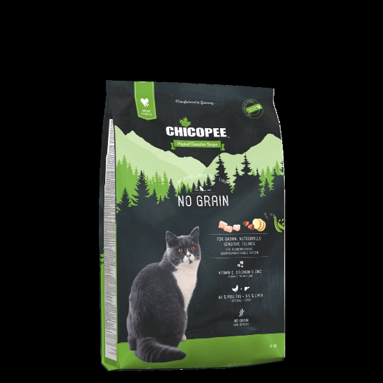 Chicopee Holistic Nature Line No Grain-Храна за котки, за чувствителни и над 7 години с пилешко месо 1.5 кг.